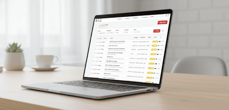 Interface do sistema FLOW
